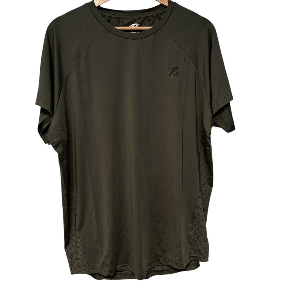 Body Building Green Performance Tee Moisture Wicking Size Large